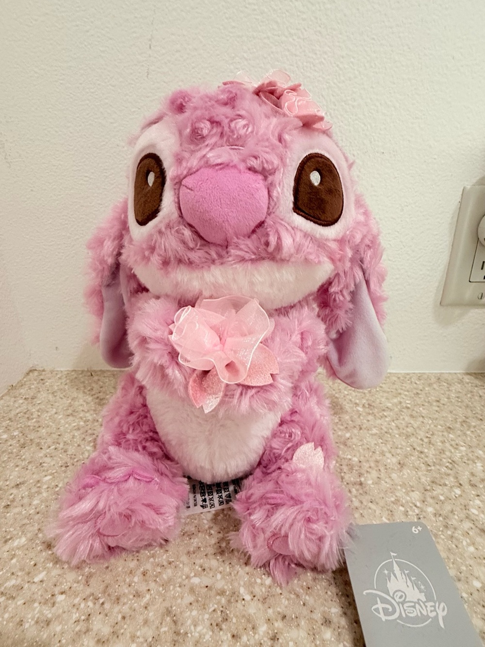 Disney Parks  Tokyo Japan 2025  Stitch pink cherry blossom Sakura flower plush